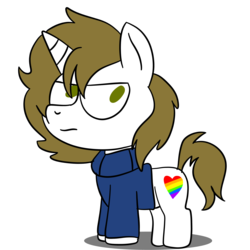 Size: 2000x2000 | Tagged: safe, artist:saveraedae, oc, oc:benjamane hoofington, pony, unicorn, high res, male, ponified, simple background, solo, the mark side, transparent background