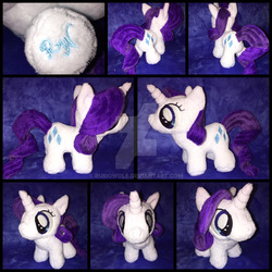 Size: 1024x1024 | Tagged: safe, artist:rubiowolf, rarity, g4, female, filly, filly rarity, irl, photo, plushie, solo