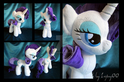 Size: 1600x1058 | Tagged: safe, artist:lefay00, rarity, g4, irl, photo, plushie, solo