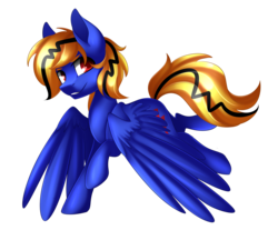 Size: 2733x2366 | Tagged: safe, artist:scarlet-spectrum, oc, oc only, oc:thunder lightning, pegasus, pony, commission, high res, simple background, solo, transparent background