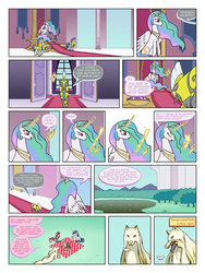 Size: 900x1200 | Tagged: safe, artist:arofatamahn, princess cadance, princess celestia, shining armor, oc, oc:nahmat, comic:the night the magic died, g4, comic