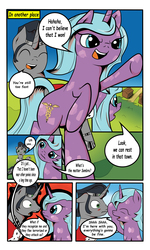 Size: 3000x5000 | Tagged: safe, artist:astroanimations, idw, king sombra, radiant hope, comic:celestia's yearning, g4, blushing, boop, comic, male, reformed sombra, ship:hopebra, shipping, straight