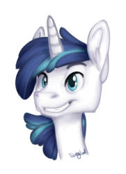 Size: 993x1368 | Tagged: safe, artist:swagliad, shining armor, bust, male, portrait, simple background, solo, transparent background