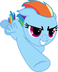 Size: 6004x7471 | Tagged: safe, artist:lman225, rainbow dash, pegasus, pony, g4, .svg available, absurd resolution, female, flying, simple background, solo, transparent background, vector