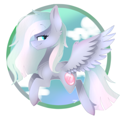 Size: 2473x2337 | Tagged: safe, artist:huirou, oc, oc only, oc:rose quartz, pegasus, pony, flying, high res, simple background, solo, transparent background