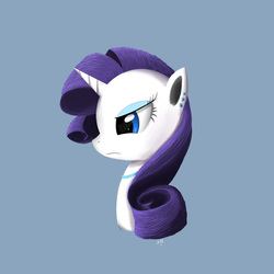 Size: 2333x2333 | Tagged: safe, artist:bighm, rarity, pony, g4, female, high res, simple background, solo