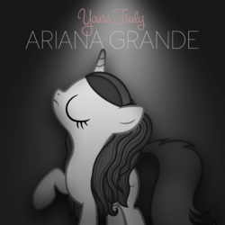 Size: 1280x1280 | Tagged: safe, artist:aldobronyjdc, pony, unicorn, album cover, ariana grande, cover, music, parody, ponified, ponified album cover, solo