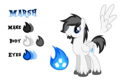 Size: 1024x668 | Tagged: safe, artist:drakizora, oc, oc only, oc:marshmallow fluffbutt, pegasus, pony, male, simple background, solo, stallion