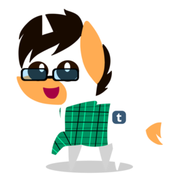 Size: 2000x2000 | Tagged: safe, artist:saveraedae, oc, oc only, oc:ginger fizz, pony, chibi, high res, mini pony, ponified, simple background, solo, transparent background, tumblr