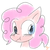 Size: 559x558 | Tagged: safe, artist:zutcha, pinkie pie, earth pony, pony, g4, blushing, female, solo