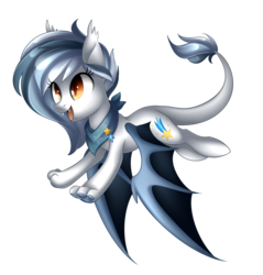 Size: 2835x2962 | Tagged: safe, artist:scarlet-spectrum, oc, oc only, oc:cobalt comet, bat pony, hippogriff, hybrid, pony, bandana, bat pony oc, ear fluff, happy, high res, paw pads, paws, simple background, solo, transparent background, underpaw