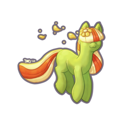 Size: 3000x3000 | Tagged: safe, artist:bean-sprouts, skiploom, crossover, high res, pokémon, ponified, simple background, solo, transparent background