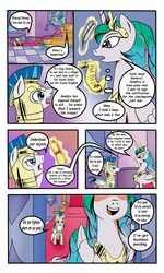 Size: 3000x5000 | Tagged: safe, artist:astroanimations, princess celestia, comic:celestia's yearning, g4, canterlot, comic, general, high res, royal guard, scroll
