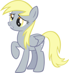 Size: 2703x2826 | Tagged: safe, artist:greseres, derpy hooves, pegasus, pony, g4, the last roundup, female, high res, mare, raised hoof, simple background, solo, transparent background, vector