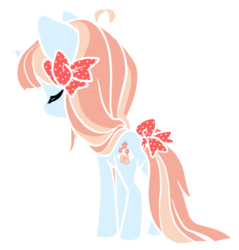 Size: 804x841 | Tagged: safe, artist:coffeecuppup, oc, oc only, earth pony, pony, bow, female, hair bow, mare, simple background, solo, tail bow, transparent background