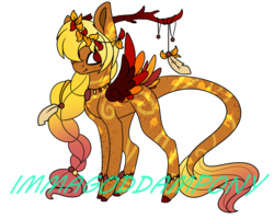 Size: 2500x2000 | Tagged: safe, artist:immagoddampony, oc, oc only, original species, braid, high res, simple background, solo, transparent background