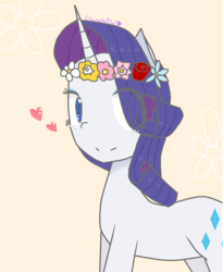 Size: 874x1064 | Tagged: safe, artist:chametzkiwi, rarity, g4, female, heart, solo