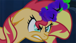 Size: 6085x3425 | Tagged: safe, artist:orin331, sunset shimmer, pony, g4, absurd resolution, dark magic, female, possessed, solo