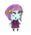 Size: 523x601 | Tagged: safe, artist:mildockart, sunny flare, equestria girls, g4, my little pony equestria girls: friendship games, chibi, female, solo