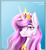 Size: 1024x1122 | Tagged: safe, artist:sparklyon3, princess celestia, alicorn, pony, princess molestia, rcf community, g4, bust, female, gradient background, grin, mare, portrait, smiling, solo