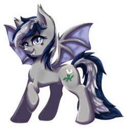Size: 509x512 | Tagged: safe, artist:starletnightwind, oc, oc only, oc:daturea eventide, bat pony, pony, cute, simple background, smiling, solo, transparent background