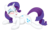 Size: 1892x1210 | Tagged: safe, artist:legendanger, derpibooru exclusive, rarity, pony, unicorn, g4, backbend, blushing, both cutie marks, butt, dock, eyes closed, female, flexible, mare, plot, prone, simple background, solo, spreading, tongue out, transparent background