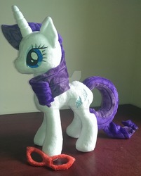 Size: 1024x1273 | Tagged: safe, artist:lavenderextract, rarity, g4, glasses, irl, photo, plushie, solo