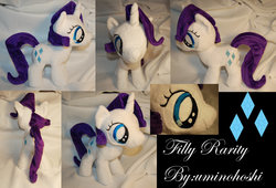 Size: 1280x868 | Tagged: safe, artist:uminohoshi, rarity, g4, female, filly, filly rarity, irl, photo, plushie, solo