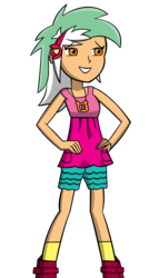 Size: 845x1479 | Tagged: safe, artist:ninjawoodpeckers91, lyra heartstrings, equestria girls, g4, female, hand on hip, human coloration, humanized, simple background, solo, transparent background, vector