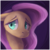 Size: 1024x1024 | Tagged: safe, artist:lacedharlot, fluttershy, g4, bust, female, looking away, portrait, solo, worried