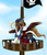 Size: 1280x1477 | Tagged: safe, artist:pinktabico, oc, oc only, pegasus, pony, bicorne, clothes, hat, open mouth, patreon, patreon reward, pirate, pirate hat, ship, solo, watermark