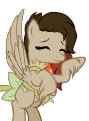 Size: 961x1303 | Tagged: safe, artist:symphstudio, oc, oc only, oc:astria, pegasus, pony, bow, eyes closed, solo, unshorn fetlocks