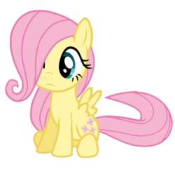 Size: 1024x1000 | Tagged: safe, artist:posey-11, fluttershy, g4, :c, cute, female, filly, filly fluttershy, foal, looking down, shyabetes, simple background, sitting, solo, transparent background, vector