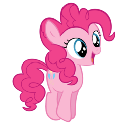 Size: 1000x1000 | Tagged: safe, artist:posey-11, pinkie pie, g4, female, filly, filly pinkie pie, pronking, simple background, solo, transparent background, vector