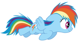 Size: 2000x1100 | Tagged: safe, artist:posey-11, rainbow dash, g4, female, filly, filly rainbow dash, flying, simple background, solo, transparent background, vector