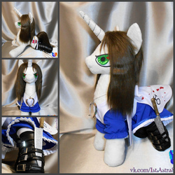 Size: 2000x2000 | Tagged: safe, artist:1stastrastudio, oc, oc only, oc:alice, pony, alice: madness returns, apron, blood, boots, clothes, collage, crossover, dress, high res, irl, jewelry, pendant, photo, ponified, socks, solo, vorpal blade