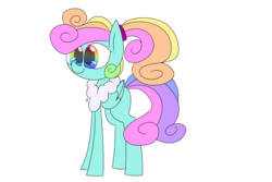 Size: 2743x1828 | Tagged: safe, artist:supercoco142, rainbow dash (g3), pegasus, pony, g3, g4, female, g3 to g4, generation leap, race swap, simple background, solo, transparent background