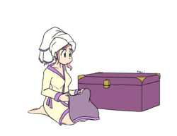 Size: 1100x850 | Tagged: safe, artist:kprovido, fluttershy, human, g4, barefoot, bathrobe, chest, clothes, feet, female, humanized, robe, simple background, sitting, solo, transparent background