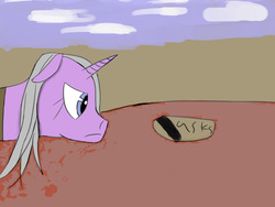 Size: 1280x960 | Tagged: safe, artist:swordslinger, oc, oc only, oc:translucent, pony, unicorn, ask, solo, tumblr