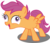 Size: 2000x1720 | Tagged: safe, artist:spellboundcanvas, scootaloo, g4, my little pony: friendship is magic, newbie dash, crazy face, derp, faic, female, i didn't listen, meme, simple background, solo, transparent background, vector