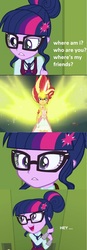 Size: 549x1573 | Tagged: safe, edit, sci-twi, sunset shimmer, twilight sparkle, equestria girls, g4, daydream shimmer, dende, dragon ball, dragonball z abridged, female, lesbian, ship:sci-twishimmer, ship:sunsetsparkle, shipping, son gohan