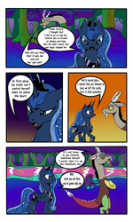 Size: 3000x5000 | Tagged: safe, artist:astroanimations, discord, princess luna, comic:celestia's yearning, g4, comic, neighagra falls
