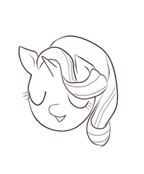 Size: 488x587 | Tagged: safe, starlight glimmer, g4, black and white, bust, eyes closed, female, grayscale, monochrome, open mouth, portrait, simple background, solo, white background