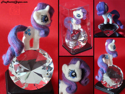 Size: 800x600 | Tagged: safe, artist:theheartofjapan, rarity, g4, irl, needle felted, photo, plushie, solo, tiny