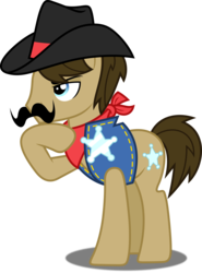 Size: 3698x5000 | Tagged: safe, artist:dashiesparkle, sheriff silverstar, earth pony, pony, appleoosa's most wanted, g4, male, simple background, solo, stallion, transparent background, vector