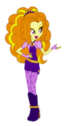 Size: 1143x2133 | Tagged: safe, artist:lyricgemva, adagio dazzle, equestria girls, g4, my little pony equestria girls: rainbow rocks, boots, clothes, female, headband, high heel boots, open mouth, shoes, simple background, solo, spikes, transparent background, vector