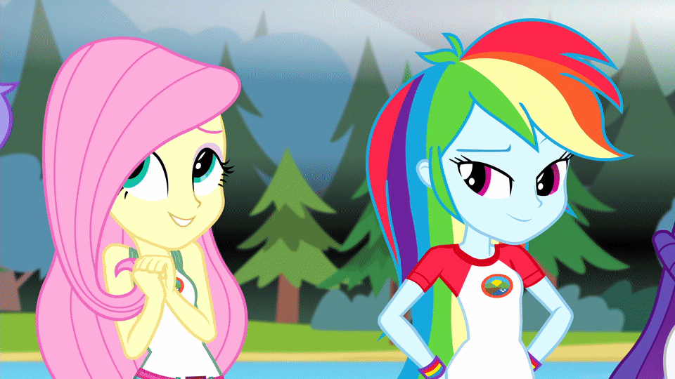 rainbow dash and fluttershy equestria girls