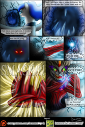 Size: 1200x1798 | Tagged: safe, artist:bonaxor, king sombra, princess luna, comic:corruption, g4, comic, glowing eyes