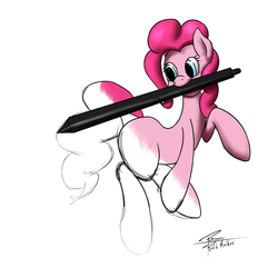 Size: 1280x1280 | Tagged: safe, artist:r5on11c, pinkie pie, g4, color, female, solo
