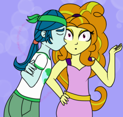 Size: 784x747 | Tagged: safe, artist:berrypunchrules, adagio dazzle, captain planet, equestria girls, g4, background human, capdazzle, male, shipping, straight